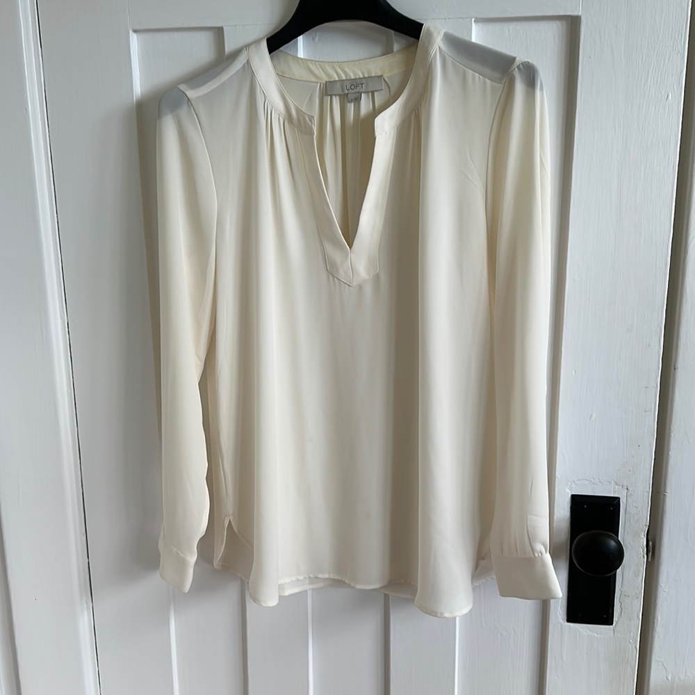 Ann Taylor Loft chiffon blouse S